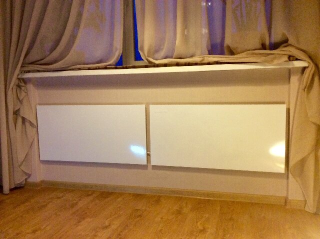 Инфракрасные обогреватели вместо чугунных батарей отопления.