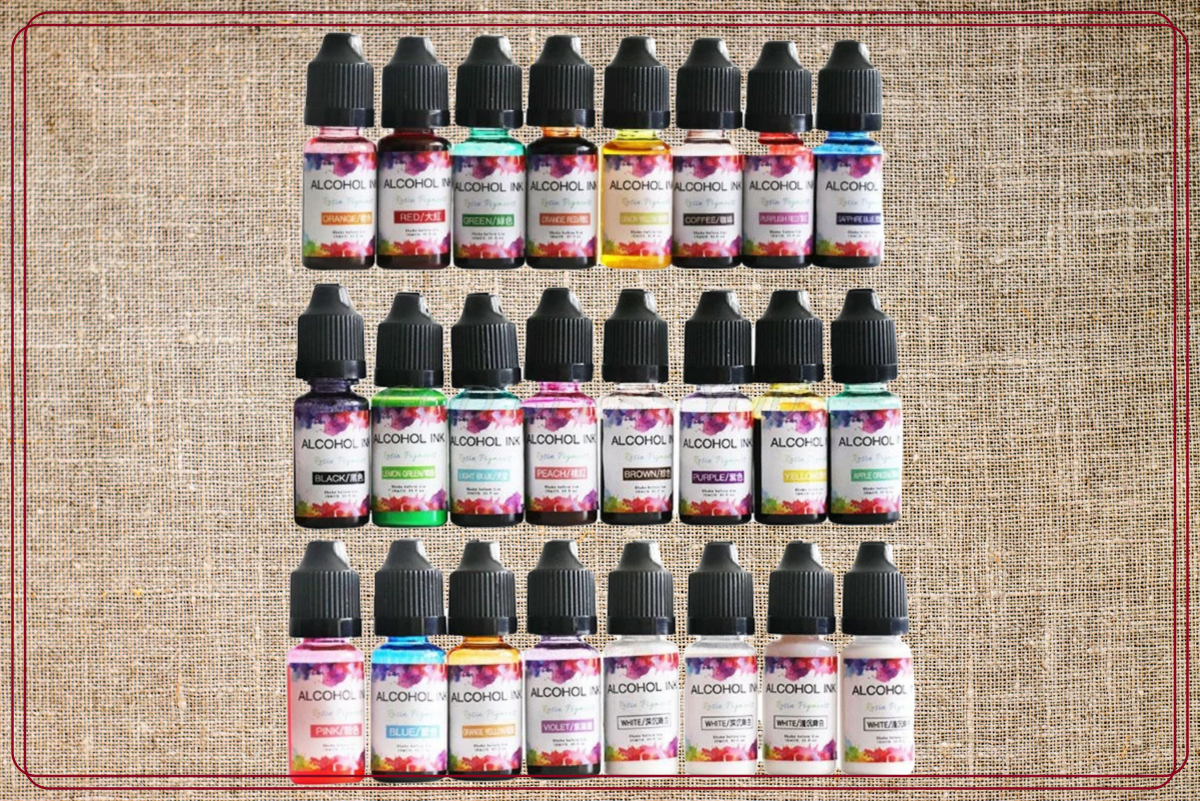 Заказанные мной спиртовые чернила.