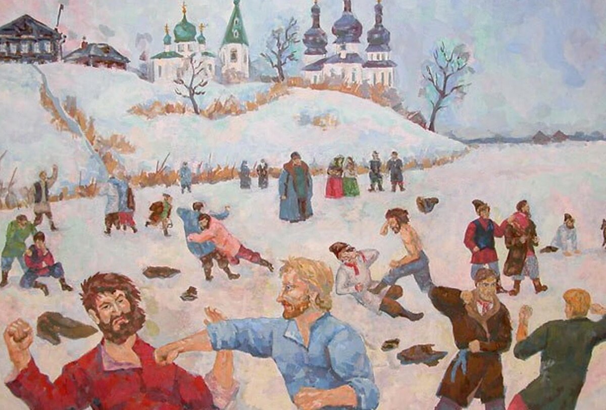 Зима на Руси испокон веку была сезоном забав, развлечений, состязаний. Связано это было с появлением свободного времени.-4