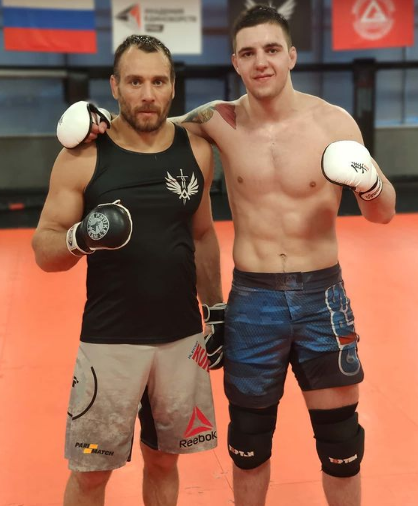 Смотрицкий с экс-бойцом UFC Алексеем Кунченко