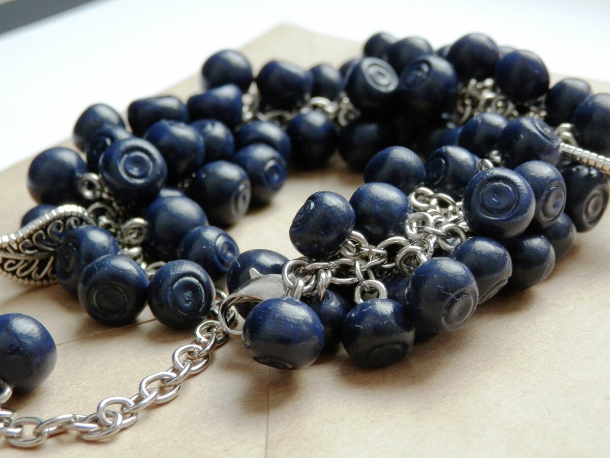 Личный архив. Мои первые украшения из полимерной глины из 2014 года.