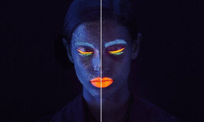  часть лица, на котором макияж удалялся SkinPro Sonic, заметно чище второй половины лица, макияж на которой удалялся вручную.