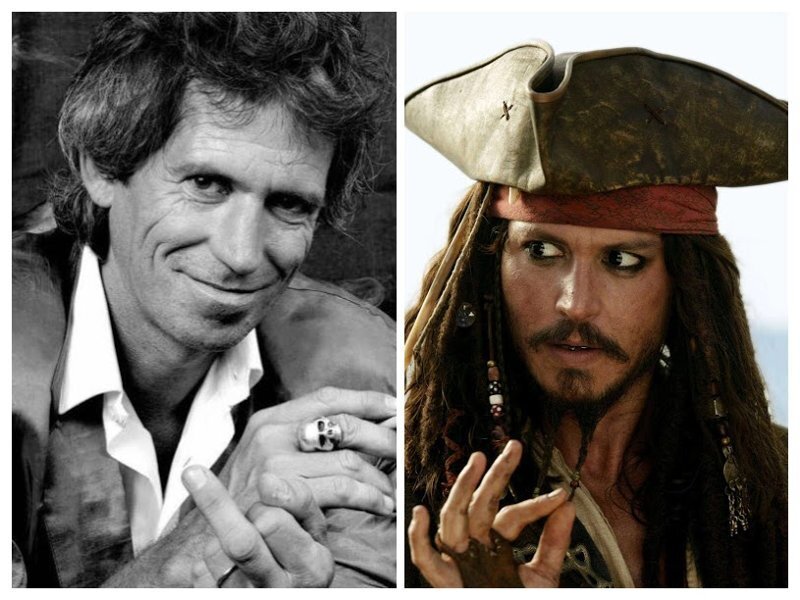 Кит Ричардс - Капитан Джек Воробей.