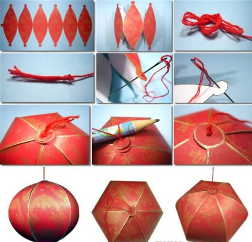 Красивый китайский фонарик с пошаговыми инструкциями: схемы и шаблоны