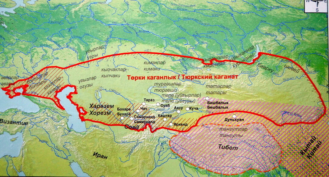 
Тюркский каганат в VI-VII вв.
