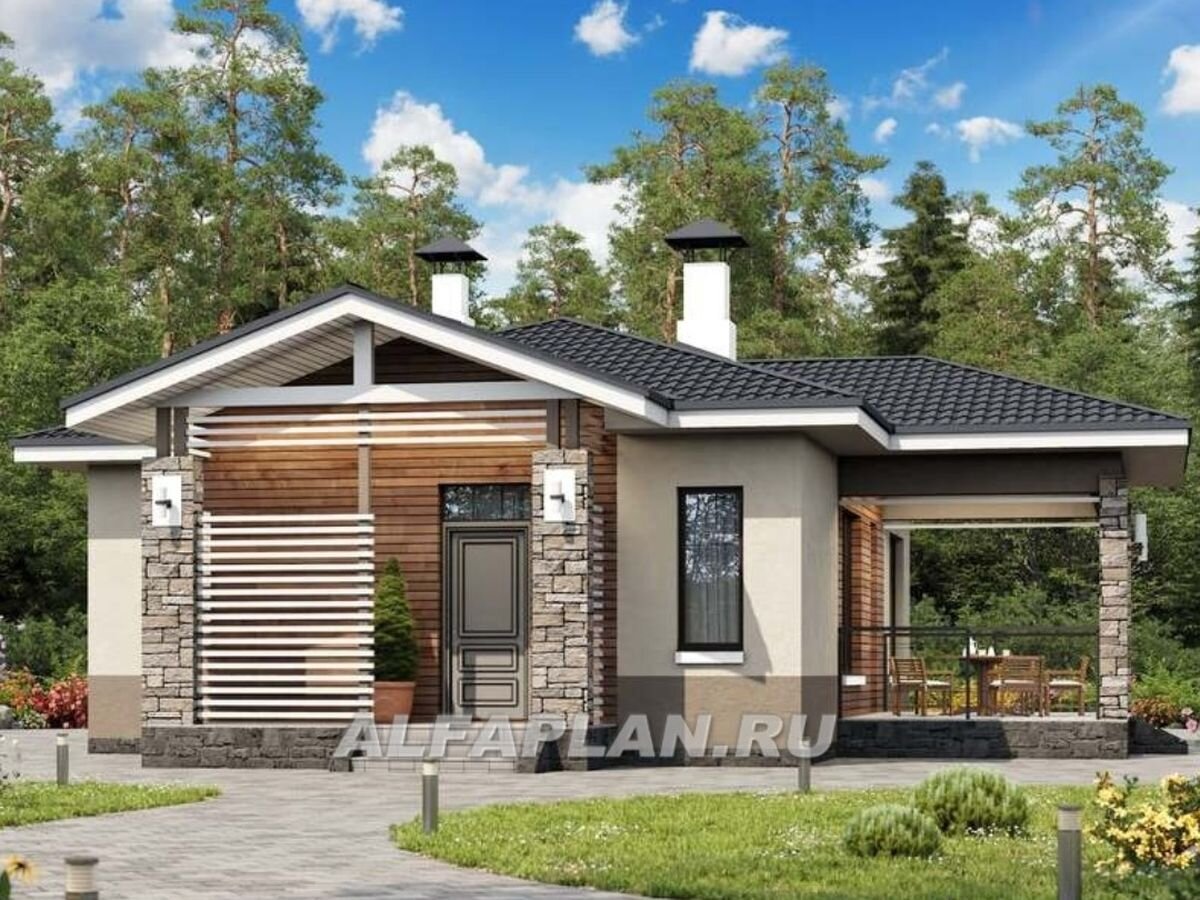 НА СЛАЙД-ШОУ 4 ФОТО: Проект загородного дома "Мелета" 618А/618К