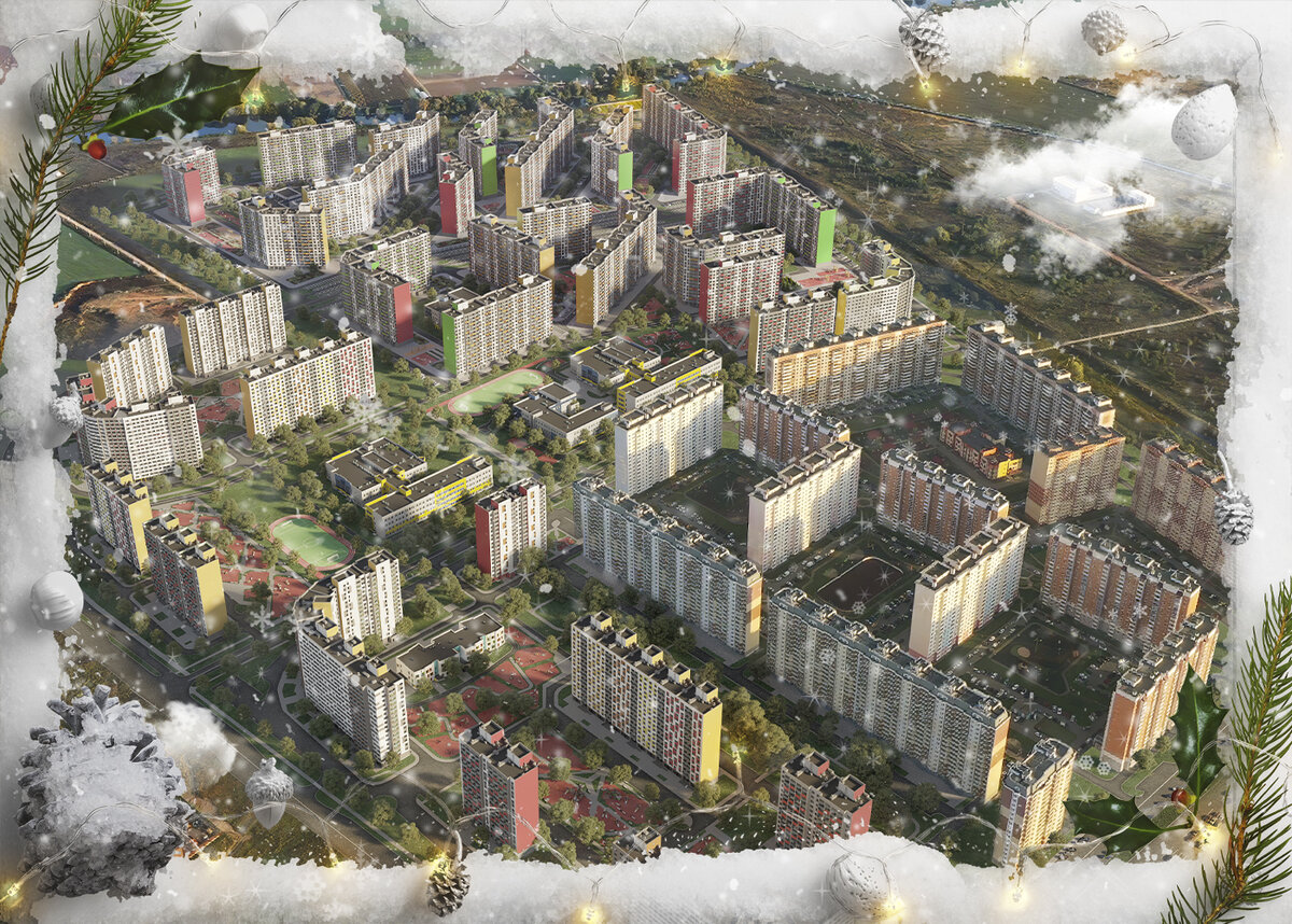 Вид на ЖК "Домодедово парк"