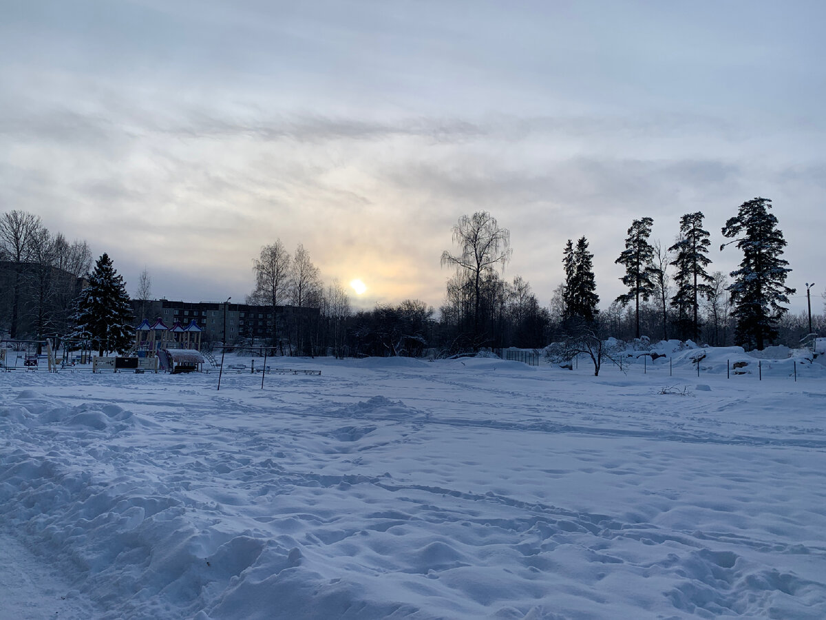 в родной деревне