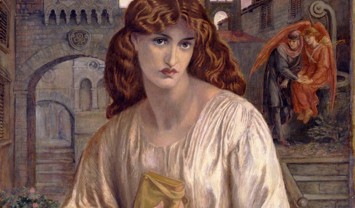 "Беатриче", Данте Габриэль Россетти (фрагмент)