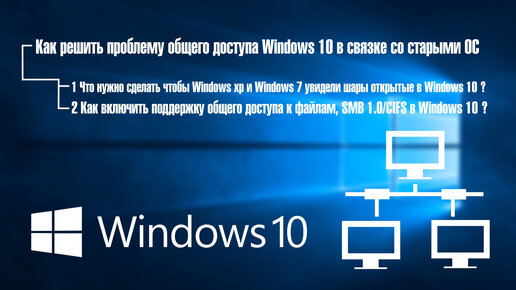 Не работает общий доступ к папкам в Windows 10