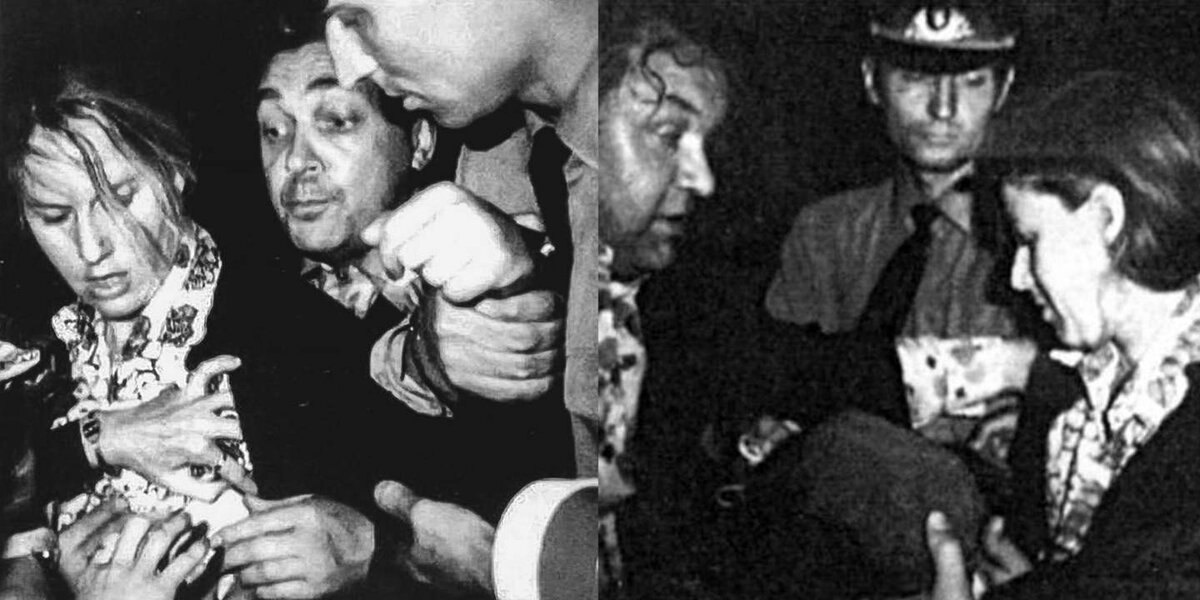 Марта Петерсон в момент задержания.