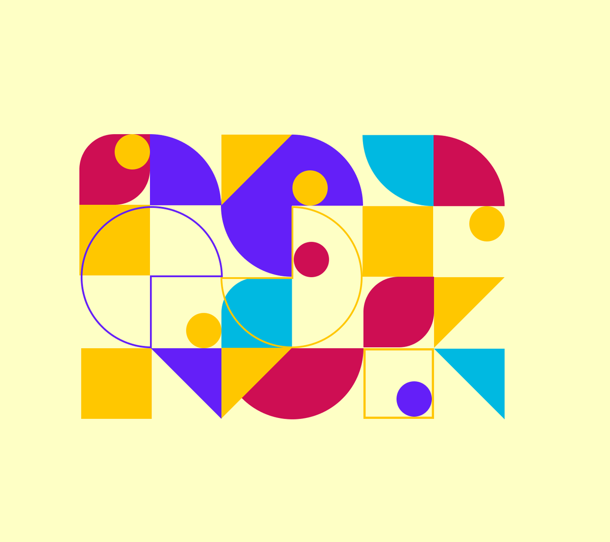 композиция из простых фигур