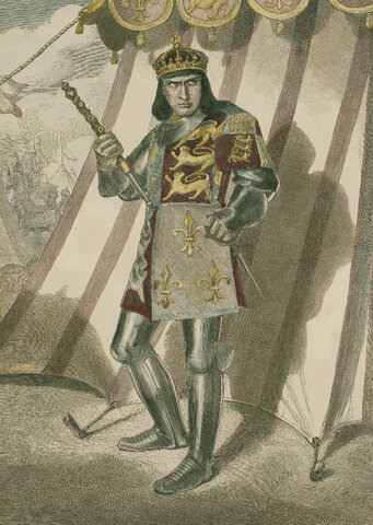 Эдвин Бут в роли Ричарда III. Гравюра Генри Линтона. Англия, 1872 год. 
Folger Shakespeare Library