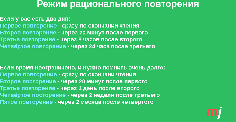 Как запомнить информацию навсегда схема - 91 фото
