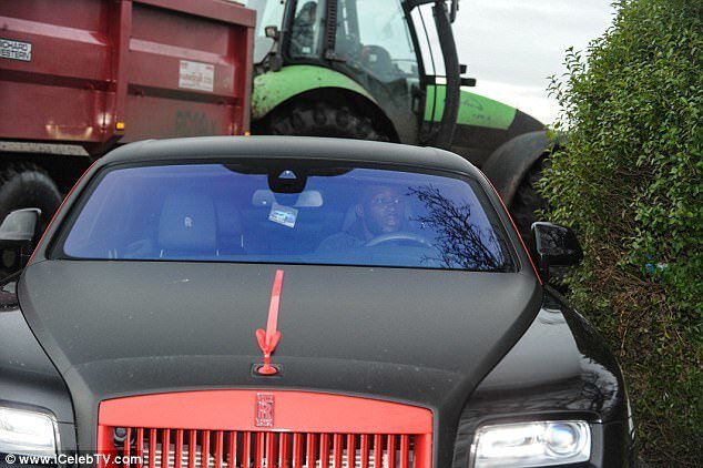 Ромелу Лукаку на Rolls Royce Ghost