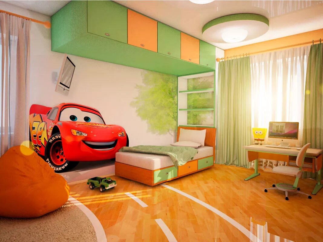 Дизайн детской комнаты для мальчика: фото идеи интерьеров