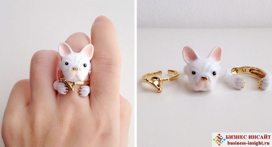 Кольца в виде животных, обнимающих ваши пальцы
