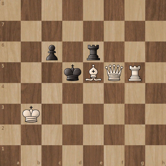 Решение задачи для проверки найдете ниже. Подсказка:первый ход начинается не с шаха.
