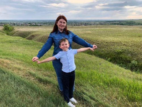 Влад и его мама Оксана