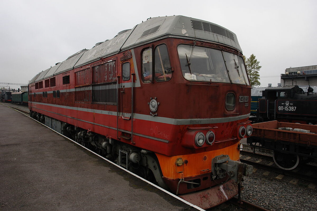 ТЭП80-0002 в музее железнодорожной техники. 