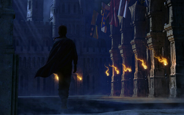 Фото с фотостока Яндекс картинки  Семь факелов и мужчина