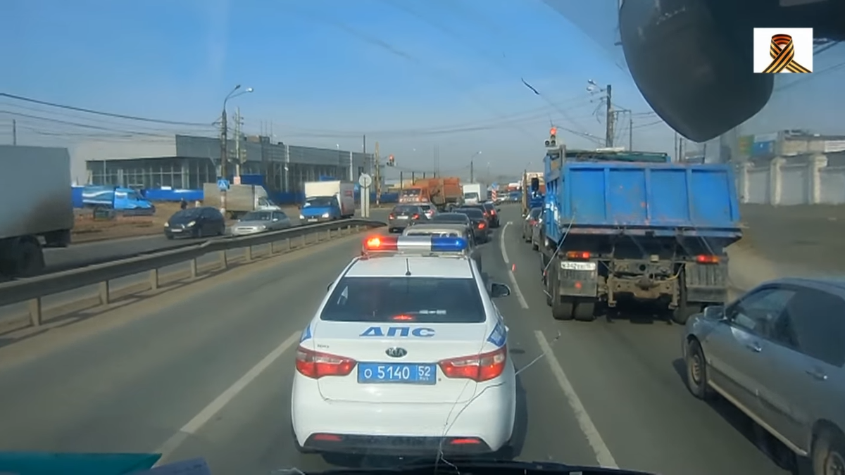 Сопровождение колонн ДПС