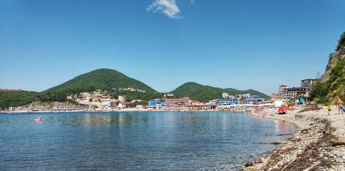 Ольгинка, вид со стороны мыса Грязнова