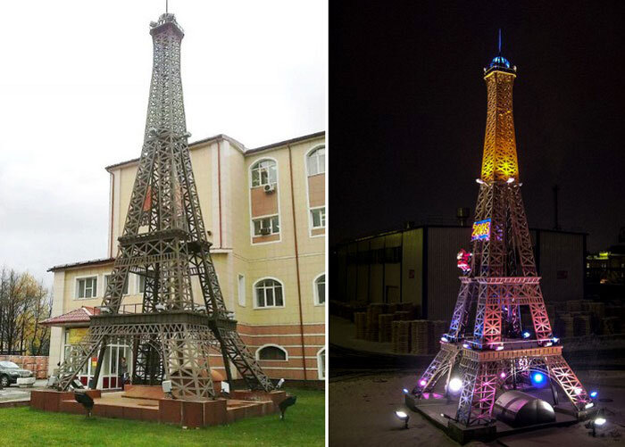 "Эйфелева башня" в Москве на территории "Москабельмета"