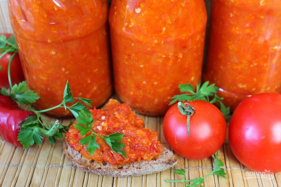 Овощная икра из овощей с яблоками