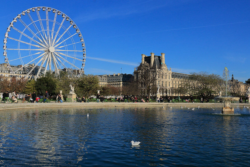 Paris 18. Парк в Париже Глобус.