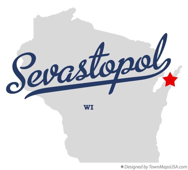 Карта города Sevastopol, штат Висконсин