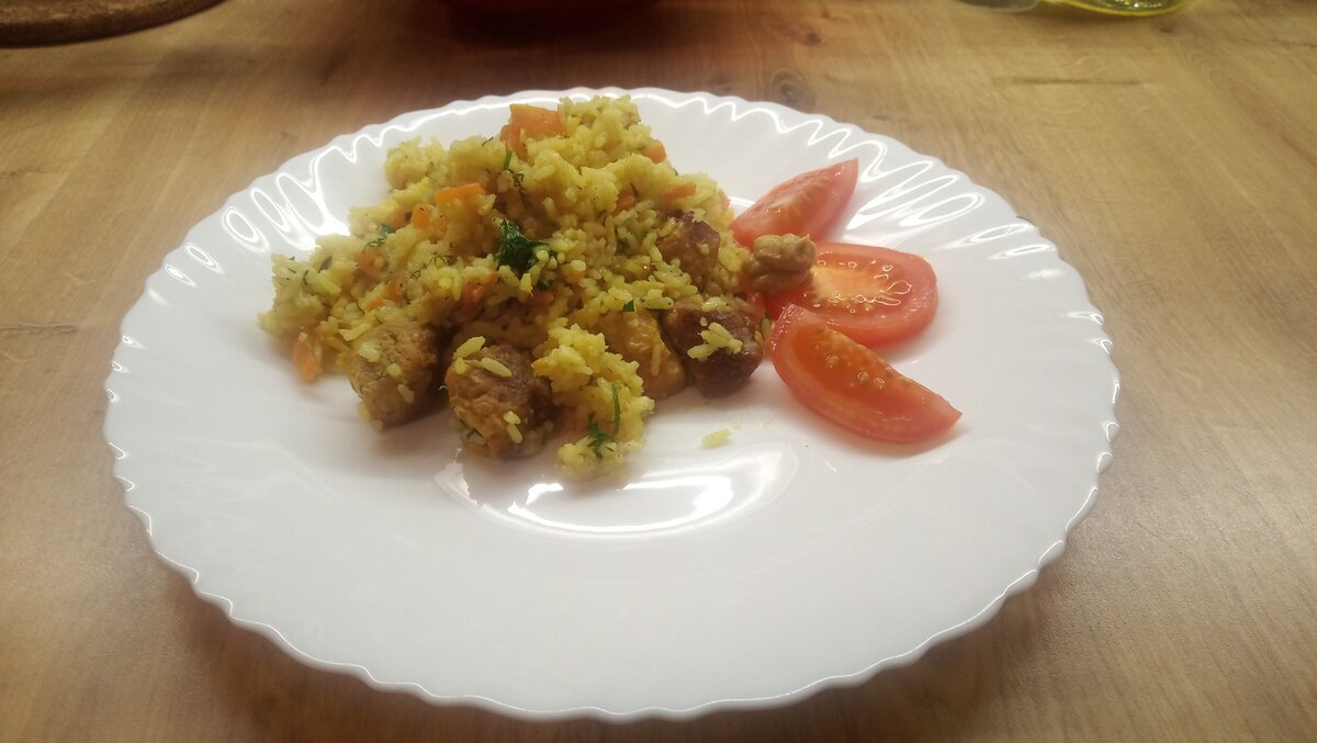 Результат нежного плова.