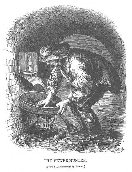 Канализационный охотник или «Тошер», 1851 г. | Википедия