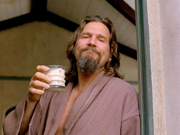 Кадр из фильма The Big Lebowski. Режиссеры: Джоэл Коэн, Итан Коэн. Оператор: Роджер Дикинс. Производство: PolyGram Filmed Entertainment, Working Title Films. Показ в России: Каравелла DDC