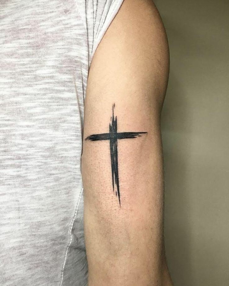 Тату крест (98 фото) - значение татуировки, эскизы 