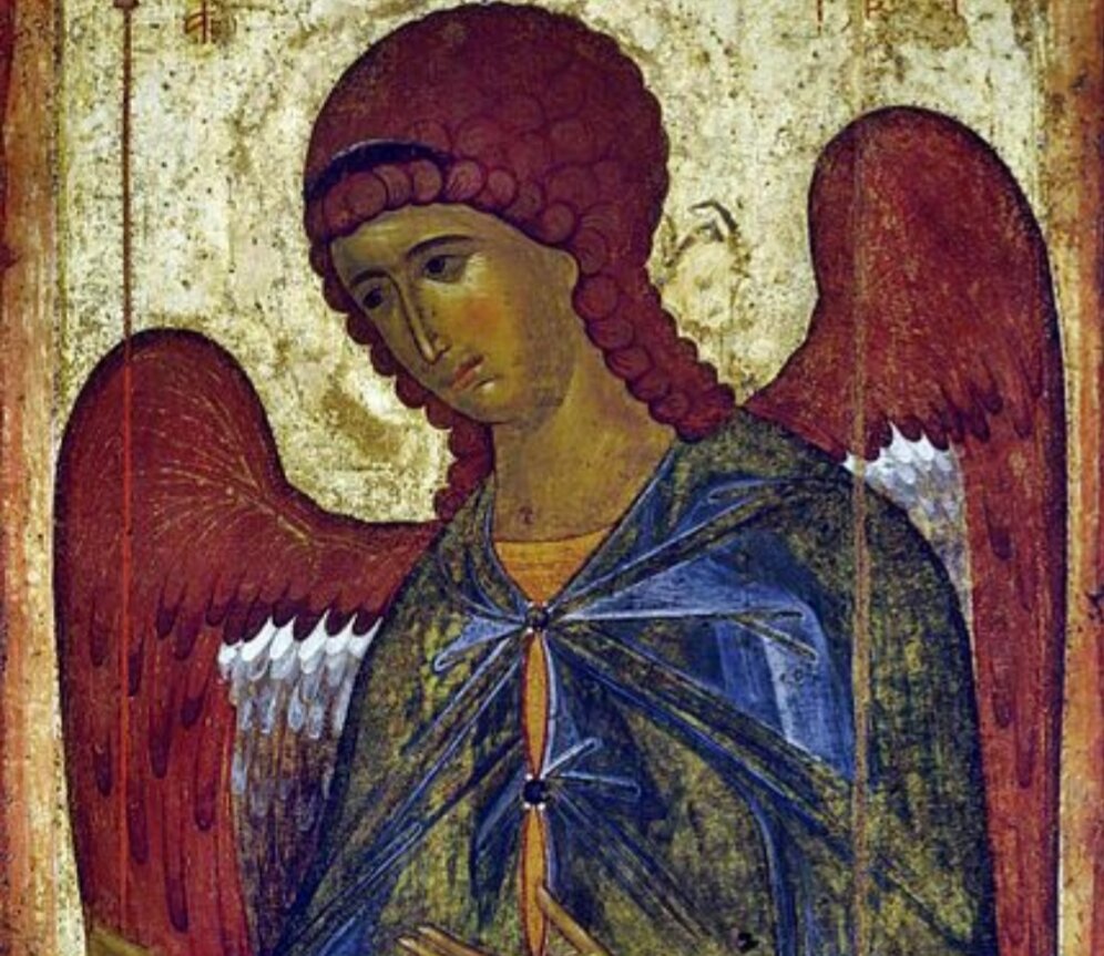 Архангел Гавриил, византийская икона. Третьяковская галерея.