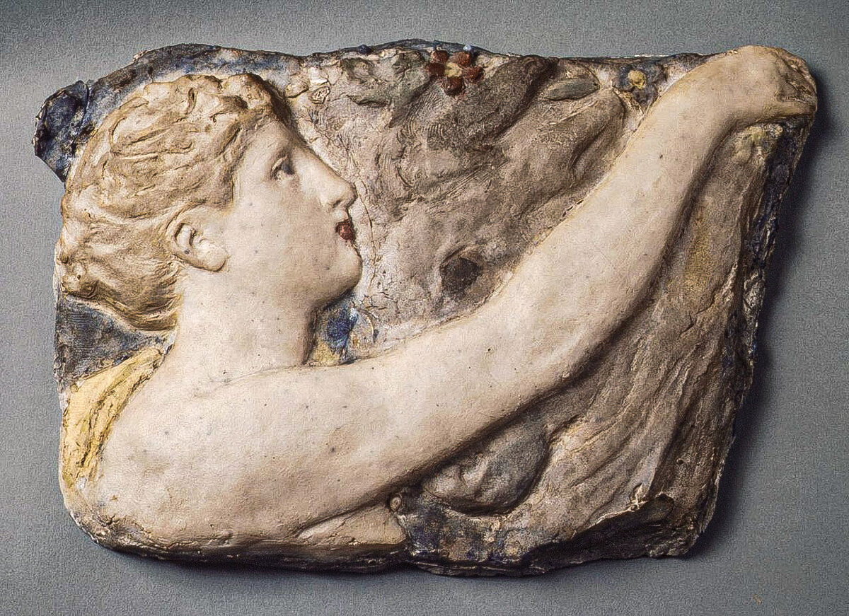  
Рельеф "Пасифа украшает быка цветами" (Генри Кросс 1840-1907 гг.)