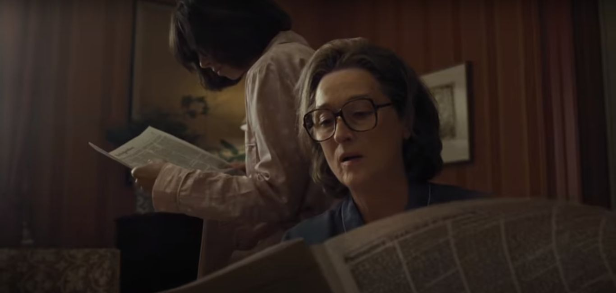 Кадр из фильма «Секретное досье», реж. Стивен Спилберг, 2018 год © Скриншот видео с YouTube-канала iVideos, www.youtube.com/channel/UCs9tHGGpNjOMiCnbqTGA1PQ