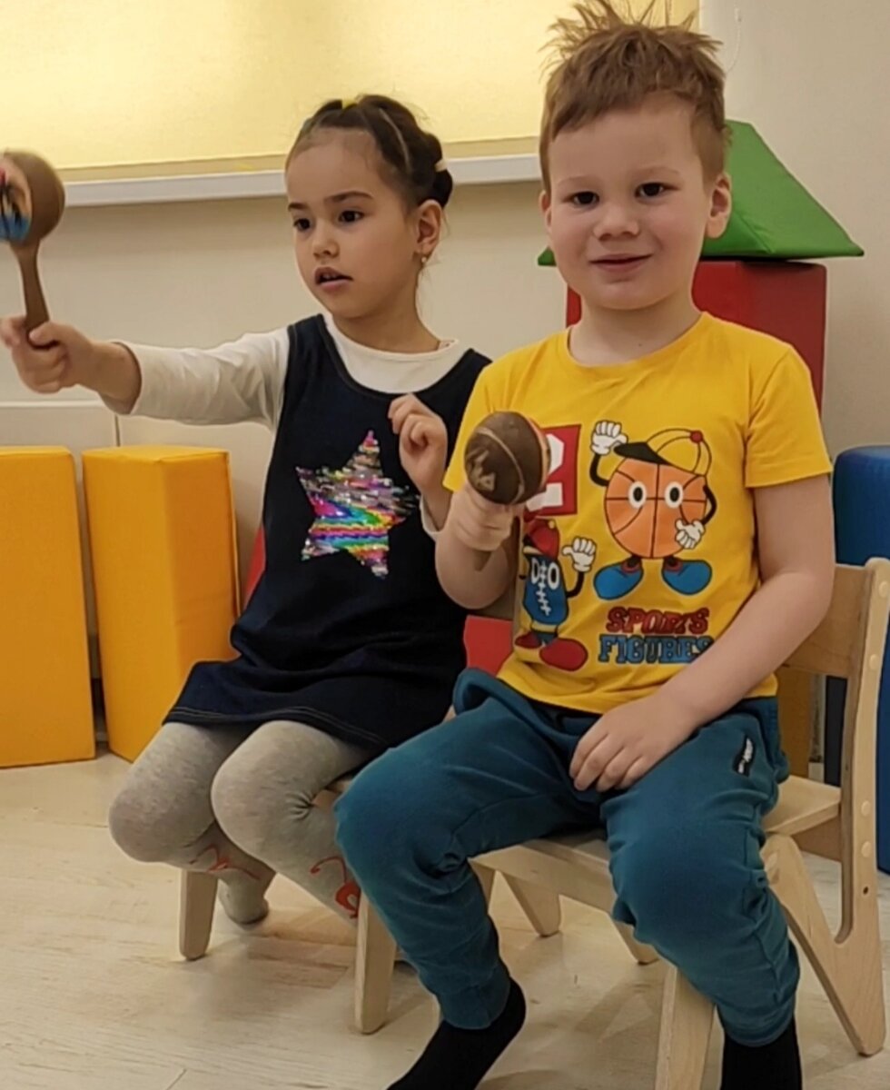 Фрагмент музыкального занятия 1 шага обучения