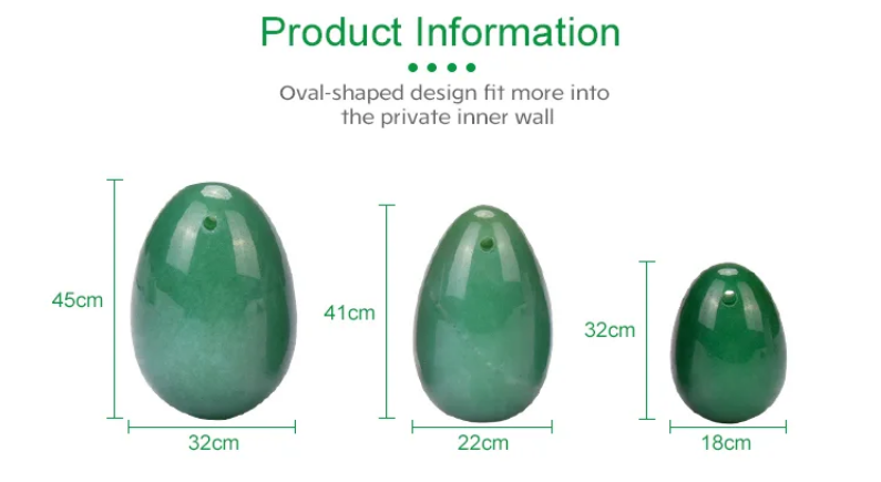 Нефритовые яйца 3 шт масссажный набор в футляре (15х10х4 см)