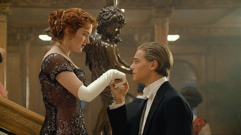 Кадр из фильма «Титаник», реж. Джеймса Кэмерона