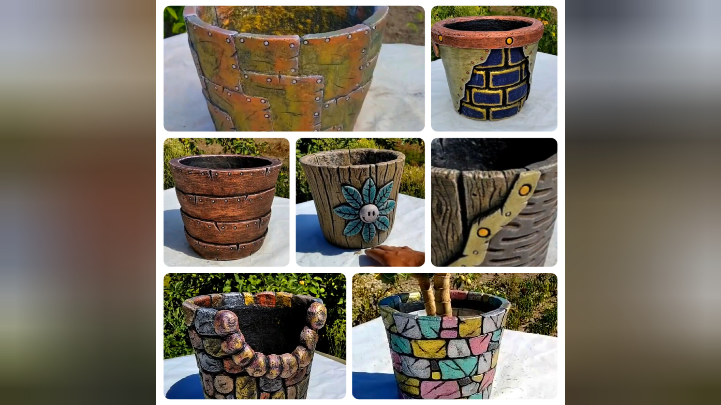 Создание крупных бетонных цветочных горшков: мастер-класс