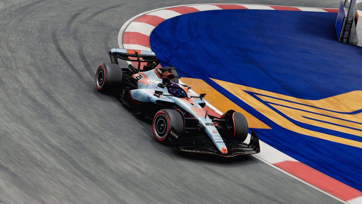    Williams FW45 в ливрее Bolder than Bold в игре F1 23Фото: Соцсети