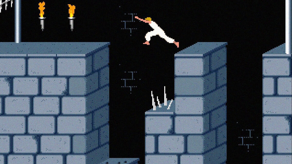 Кадр из компьютерной игры Prince of Persia