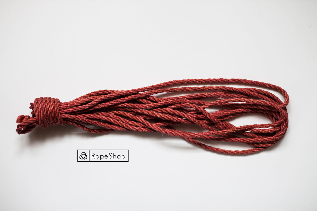 Asanawa red jute rope by RopeShop.ru