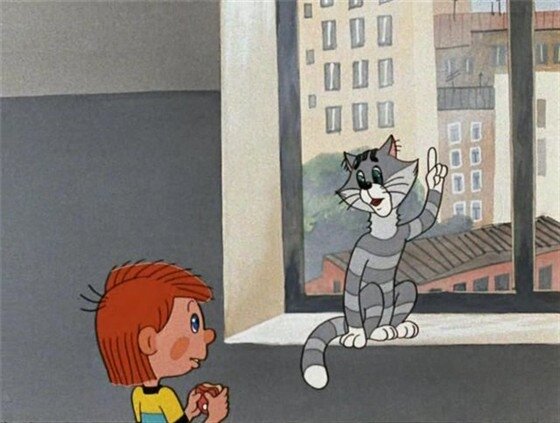 Кадр из мультфильма "Трое из Простоквашино" 