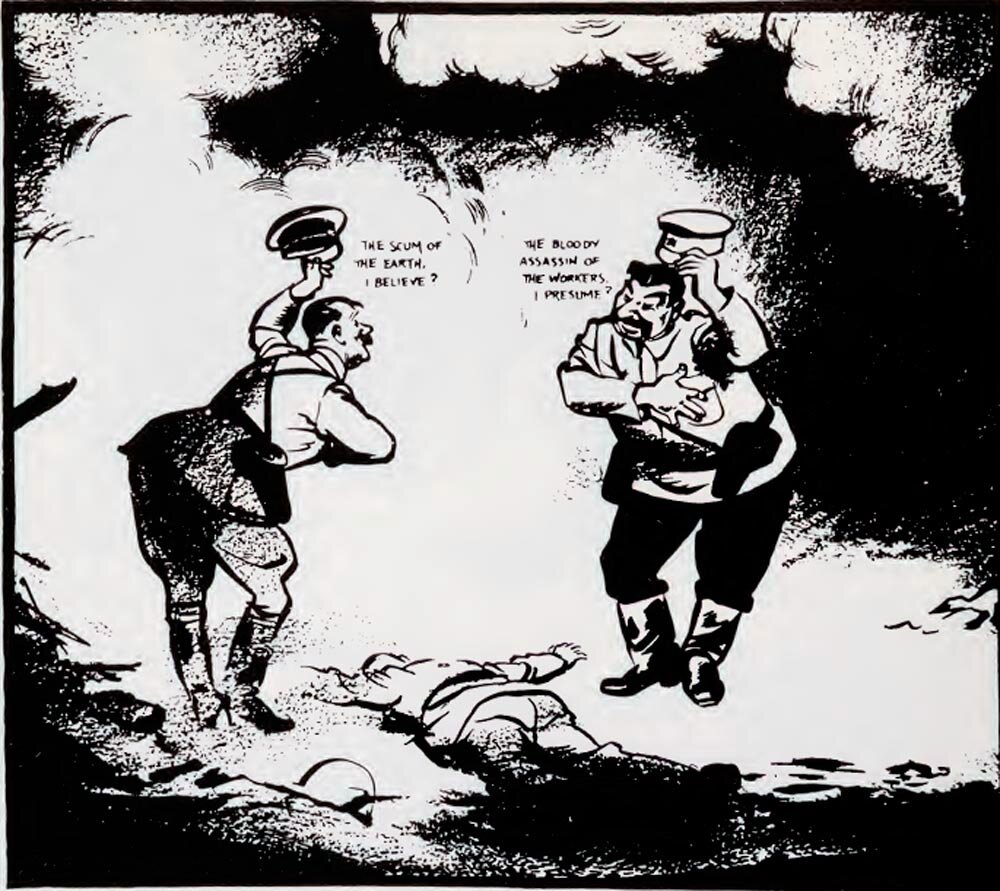 Карикатуры Гитлер Сталин Польша