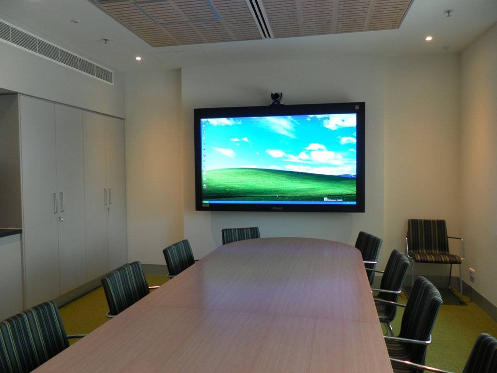 А вот и та самая видеопанель в мэрии города 