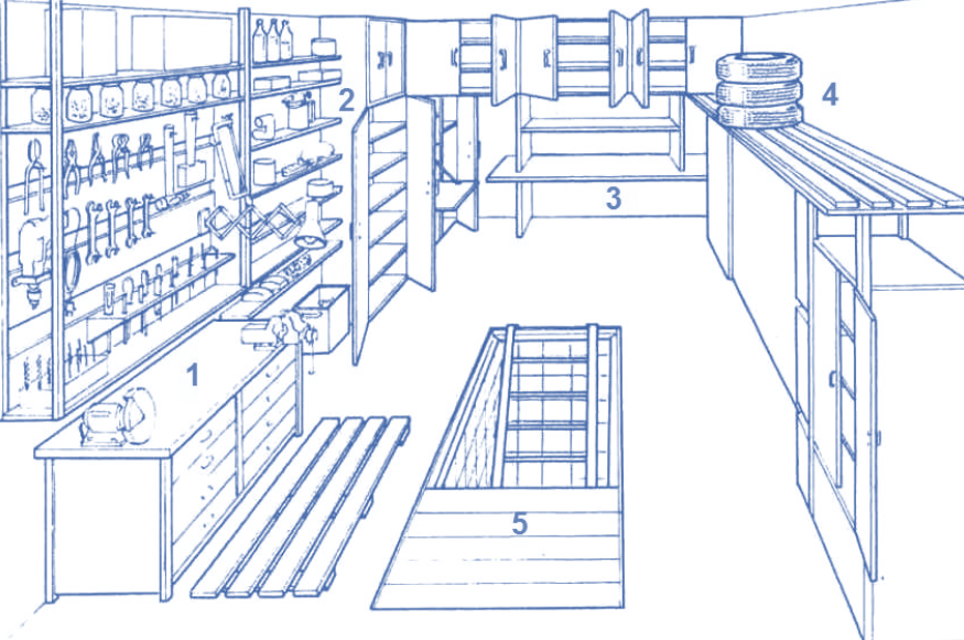 Стеллажи в гараж своими руками варианты чертежи
