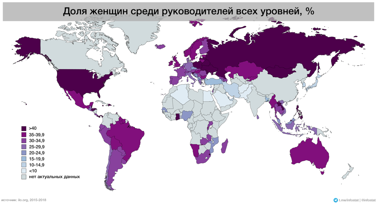 Карта женщин. Количество женщин руководителей по странам. Женщины на руководящих должностях статистика. Процент женщин на руководящих должностях в России. Статистика руководителей женщин и мужчин в России.